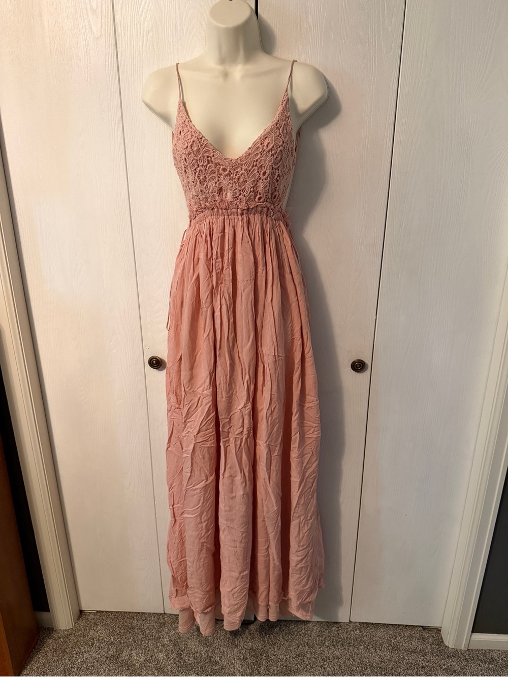 Wishlist Pink Open Back Maxi Dress